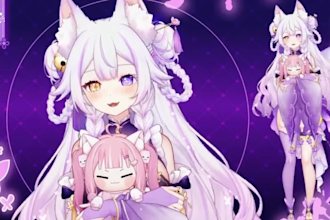 draw and rig live2d vtuber model vtube studio commission live2d rig 3d vtuber