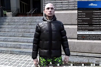 create a fivem eup package for male and female characters without brandin