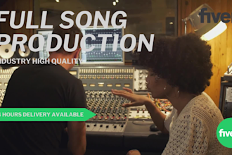 make a full custom song production for you, in any genre