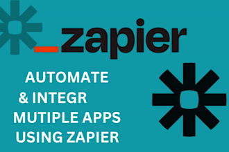 set up or fix zapier integration, integromat webhook, automate workflows, API
