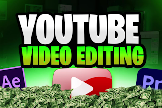 do professional video edit for youtube