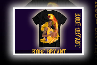 make amazing kobe bryant t shirt designs and all nba players