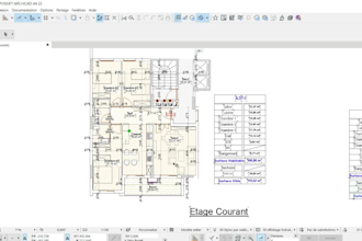 design your architectural floor plan in autocad archicad 2d best price