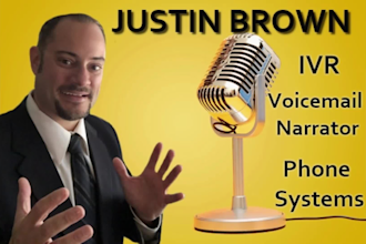voice a professional and friendly voicemail or phone systems message