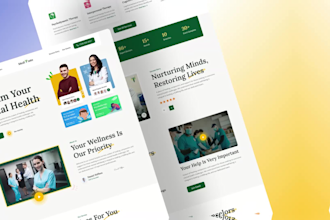 do website ui design, landing page ui design or web ui ux design in figma