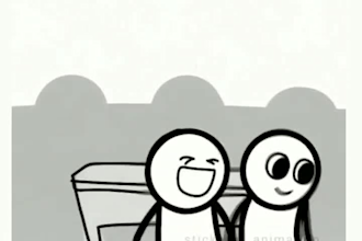 design stick figure characters or animated scenes