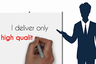 create 90sec whiteboard video scribe in 24 hrs