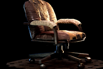 create professional 3d game models of props, character and environments