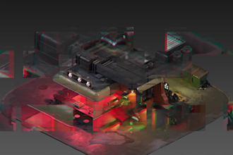 create custom stylized low poly 3d game props and environment assets