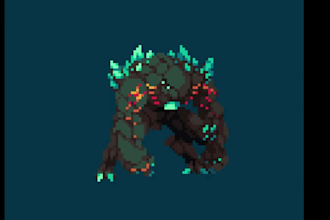 do pixel art animation 2d sprite sheet pixel background retro pixel art fakemon