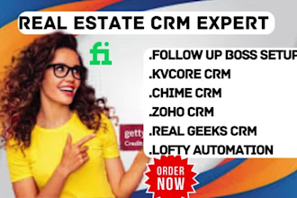 setup a virtual real estate crm real geeks crm lofty crm chime crm kvcore crm