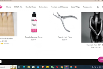 design shopify hair extension store, shopify hair extension dropshipping store