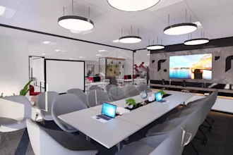 do realistic office interior modeling rendering animation