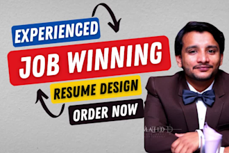 create professional resume and CV design