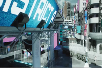 design futuristic 3d game environment