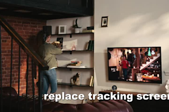 remove or replace retouch from video track any text object