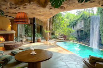 create fantasy meditation and waterfall rain videos