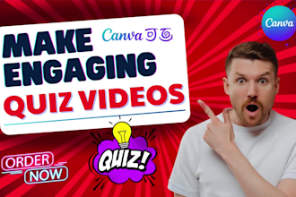 create engaging canva quiz videos, trivia, question and shorts vids