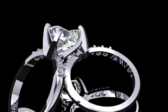 design any type of 3d cad jewelry and rendering to
