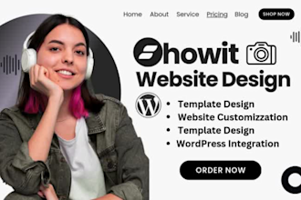 design showit website, showit website customization, redesign showit template