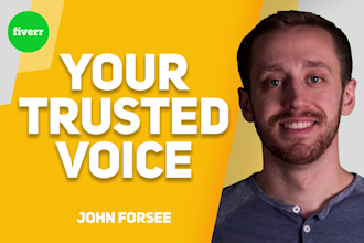 record a conversational american male voice over