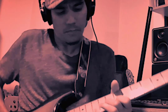 record custom electric guitar tracks