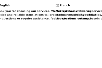 manually translate german, french to english