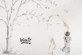 create a premium hand drawn lyric video