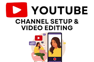 setup professional youtube channel with video editing