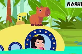 create 2d animation videos for kids nursery rhymes and youtube education