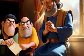 do dynamic bible story animations for churches, kids, and youtube channels