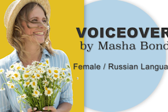 record a natural female russian voice over