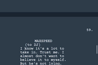 be script writer for movie scripts, screenplay, or tv series
