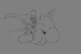 stylized or cartoon style