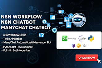 n8n workflow manychat automation manychat chatbot whatsapp chatbot twilio API