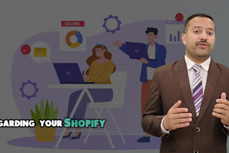 creat a shopify store and do marketing to boost website traffic