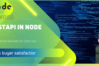 wait to fix or custom rest API using node js, express js, mongodb for you