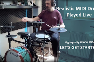 record realistic midi drums for your song