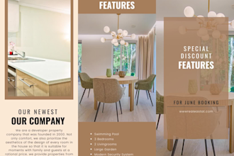 design stunning real estat  flyer, poster and brochure