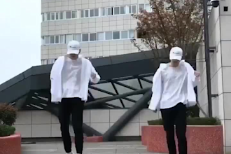 create a professional tik tok dance video with 2 dancers