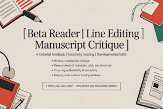 beta read line editor sensitive reader manuscript critique