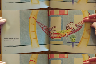illustrate your children book in a retro style