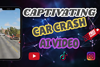 create epic ai car crash shorts for youtube tiktok