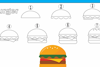 make simple step by step drawing book for kids