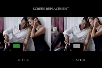 do studio quality vfx screen replacement and motion tracking
