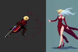 pixel art animation, pixel art character design, game art, sprite sheet