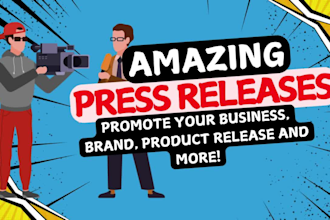 write engaging press release for your business or promotion