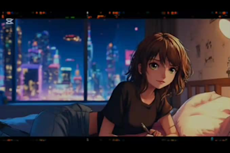 create eye catching 2d animation videos with background music
