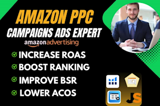 be your amazon ppc campaign consultant, amazon fba sponsored ads advertising VA