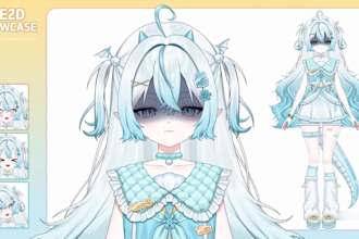 design live 2d vtuber model, live 2d rigging, vtuber model, vtuber commission